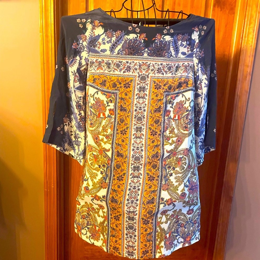 Maeve 100% Silk Shift Dress Sz 6